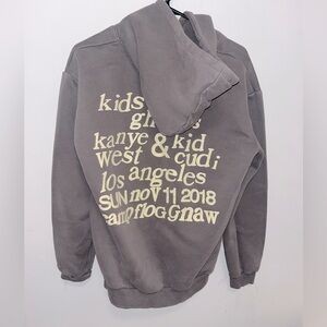 Grey KSG Kids See Ghosts sweatshirt